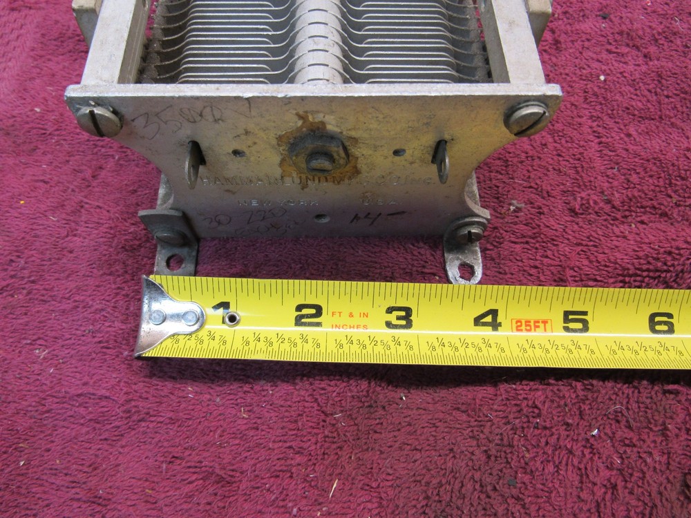 Vintage Air Variable Capacitor HAM Amplifier/Tuner 20-560 x4 PF