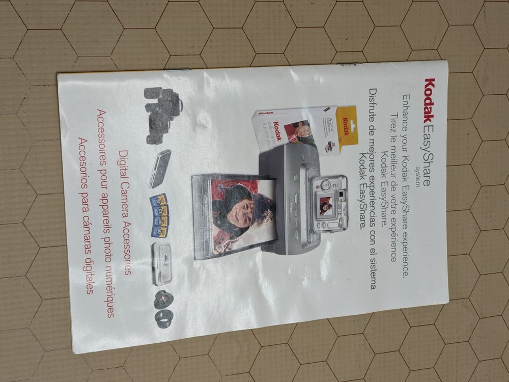Kodak EasyShare Printer Dock & Camera Bundle Untested w/ Manual Software & Paper