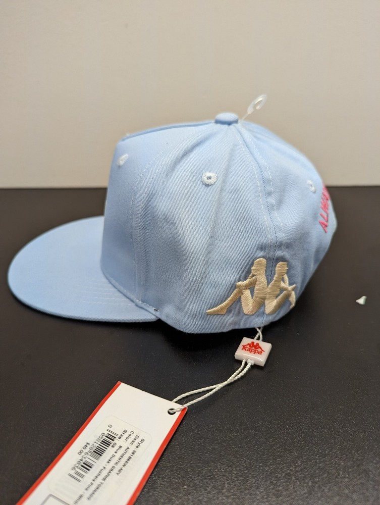 Kappa Hat Graphik Logo Authentic Tornado Snapback Adjustable Light Blue - NWT