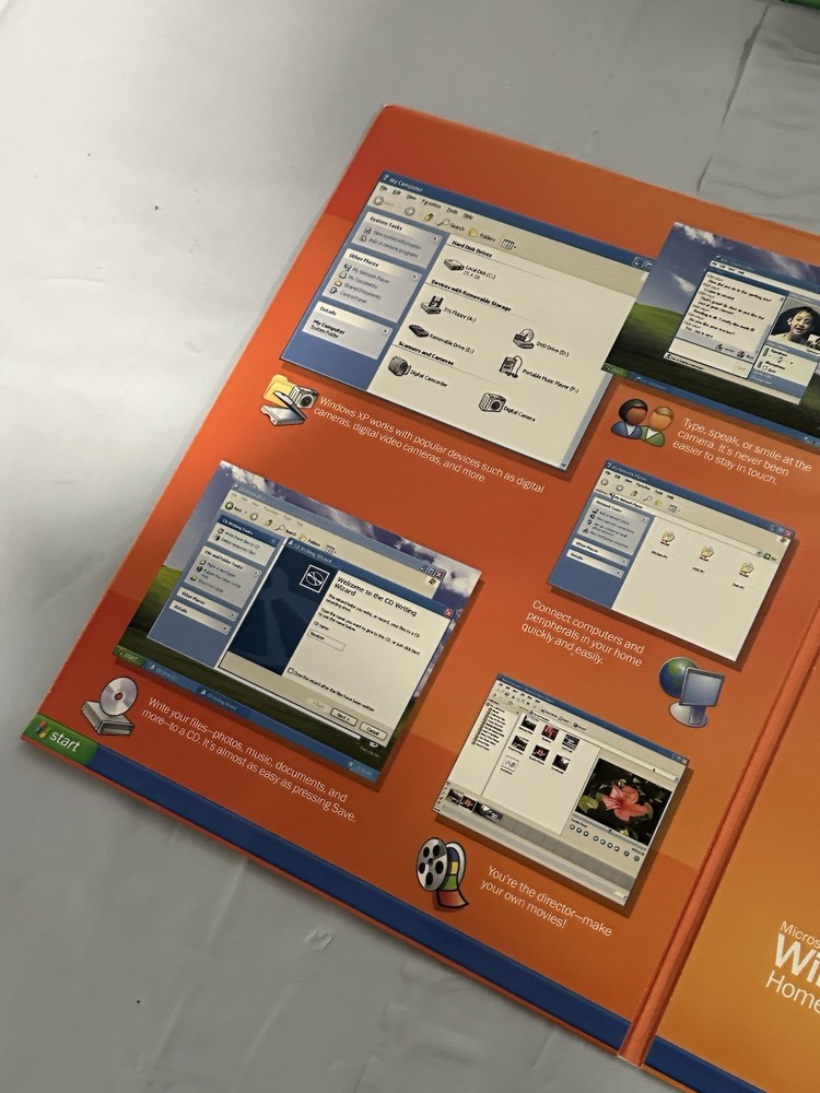 Microsoft Windows XP Home Edition - Full Version with Service Pack 2 CD-ROM