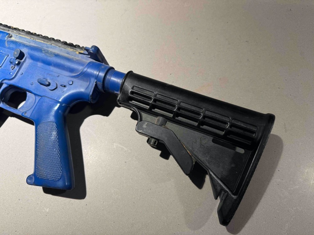 Ring's Blue Gun Training Replica Accessorized: VLTOR/Surefire/DanielDefense/GGG