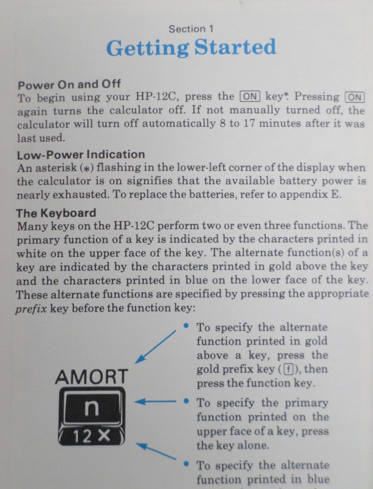 HP-12C Calculator Owner's Handbook and Problem-Solving Guide Manual May 1984