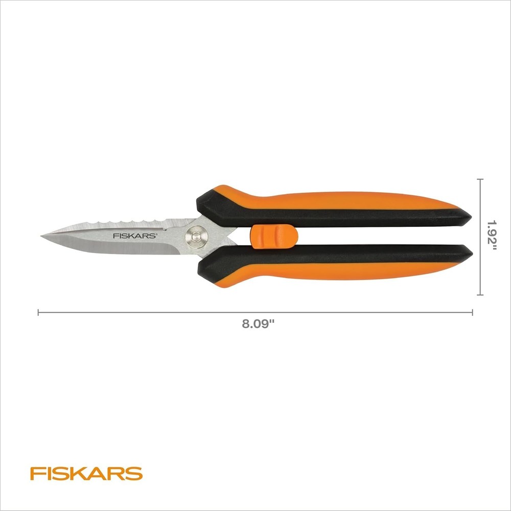 Fiskars® Multipurpose Garden Snips (8") Advanced 3-in-1 Blade Technology