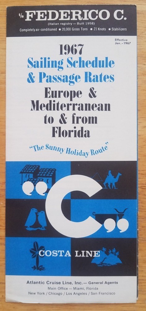 FEDERICO C. (Costa) 1967 brochure