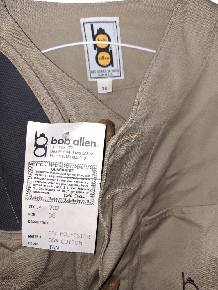 Bob Allen Style 702 Shooting Jacket NWT