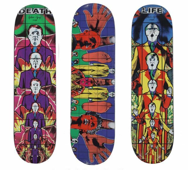 New Supreme Gilbert & George Skateboard Set Does not apply