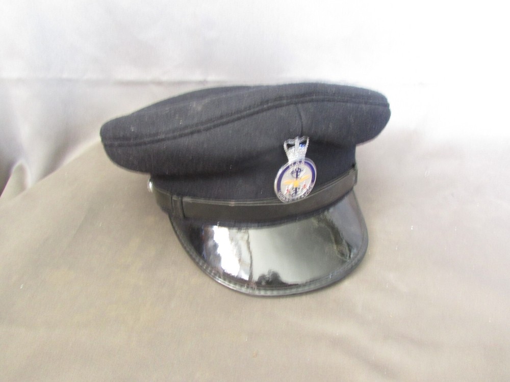 British Army Royal SIGNALS CAP/HAT Military Black Visor  MOD guard service Pin e