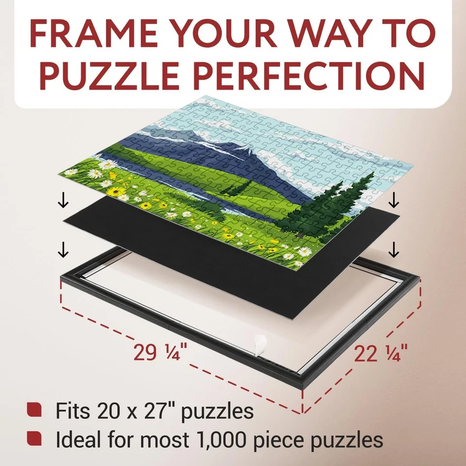 2-Pack Puzzle Frame Kit to Display Your Puzzles, 20X27