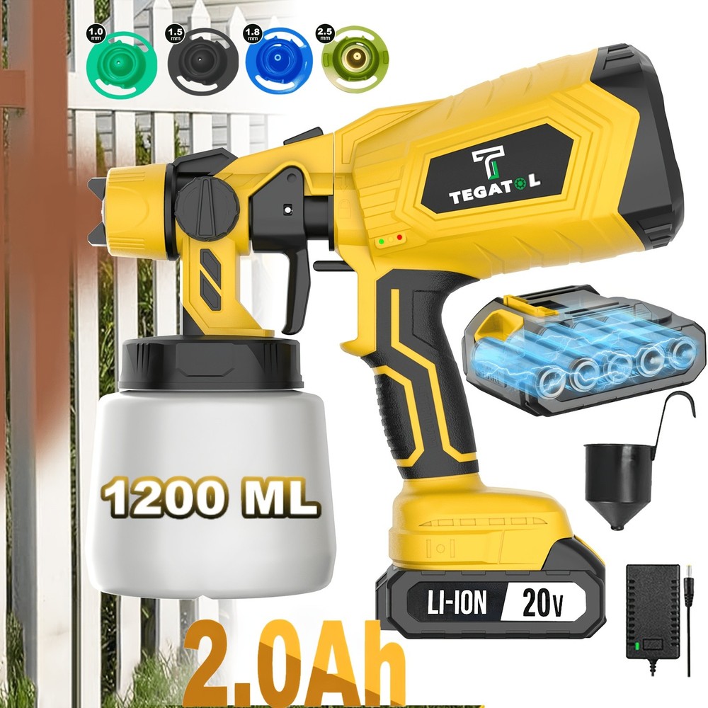 High voltage electric wireless spray gun