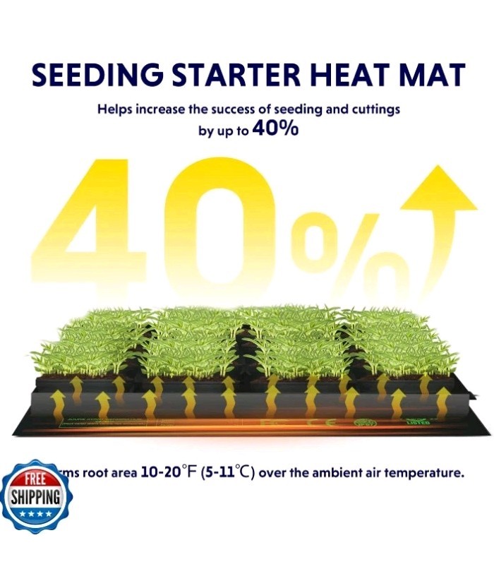 iPower Durable Waterproof Seedling Heating Mat 10"x20.75"