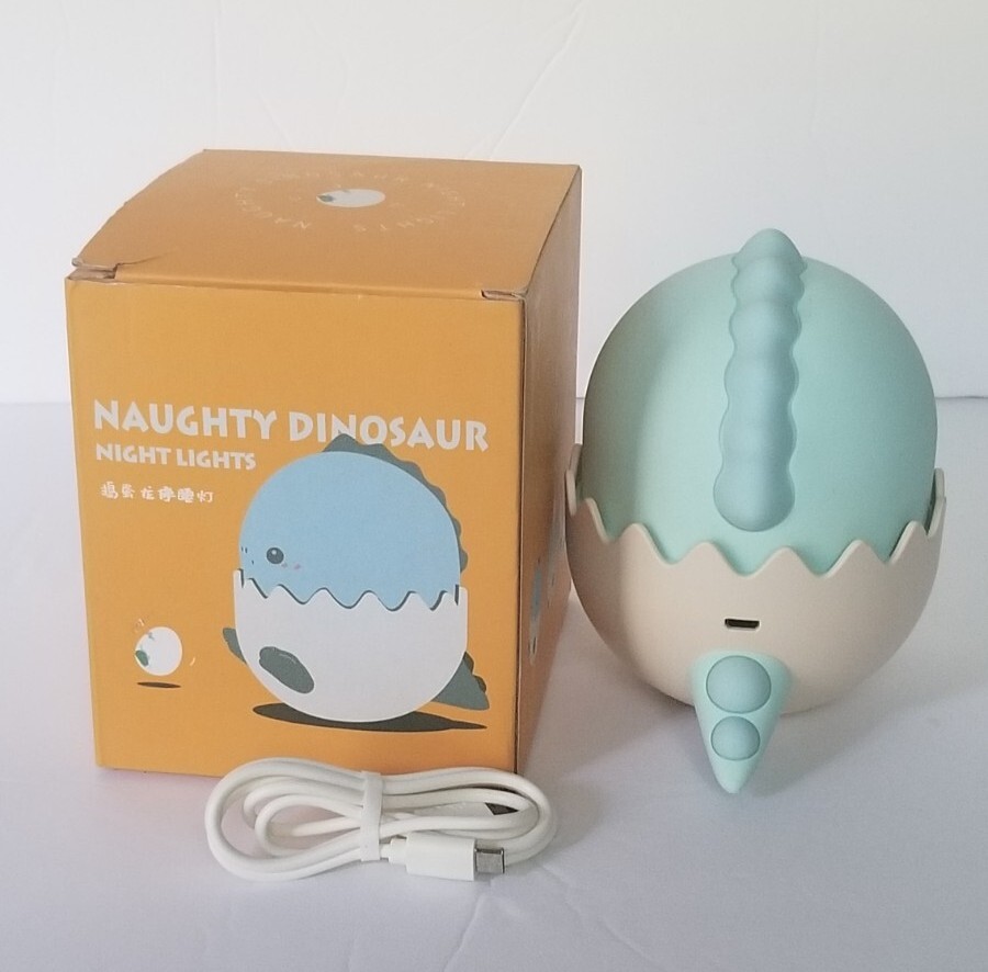 Naughty Dinosaur Night Light Changes Color When Pressed