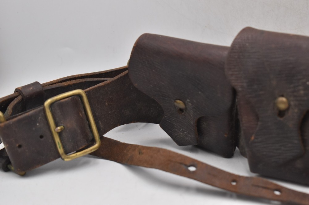 British Army 1903 Pattern Leather Ammunition Bandolier Military Surplus