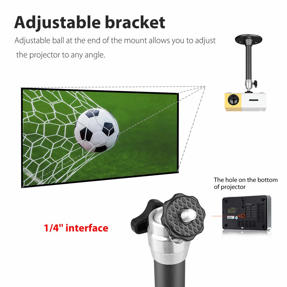 Universal Wall Ceiling Mount Stand Bracket for Mini Projector Digital DVR Camera