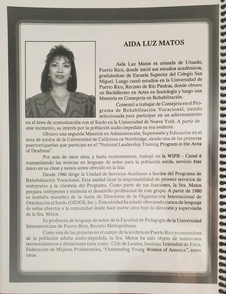 Aprende señas conmigo - Aida Luz Matos