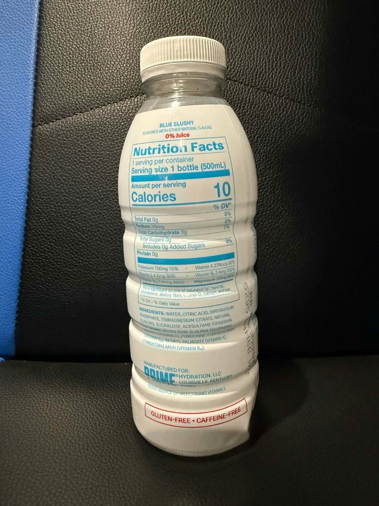 PRIME Hydration Snowball Slushy 16.9 oz Bottle Empty