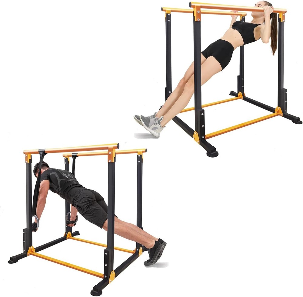 Heavy-Duty 600 LBS Multi-Function Dip Station for Home Gym - Dips, Pull-Ups