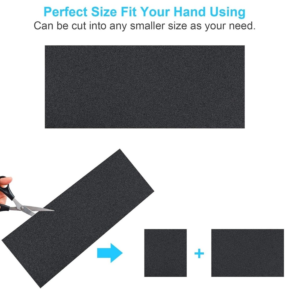 Complete Sanding Solution: 48 PCS Sandpaper Sheets, 120-5000 Grit for Every Need