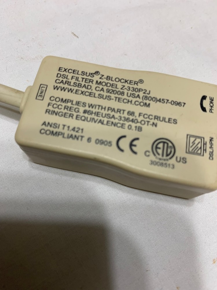Excelsus Z-Blocker DSL Filter Model Z-330P2J