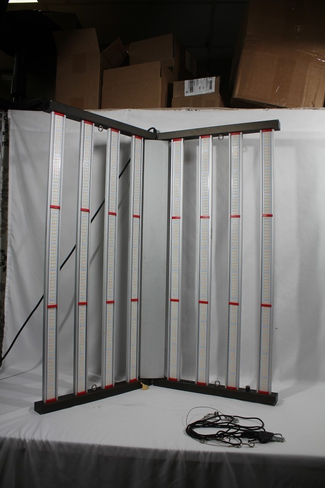 650w Full Spectrum LED Grow Light 8 bars Dimmable Hydroponics