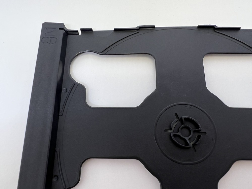 10 NEW DOUBLE 2CD POLY FLIPPER TRAY, BLACK, PP-MS-FT-B