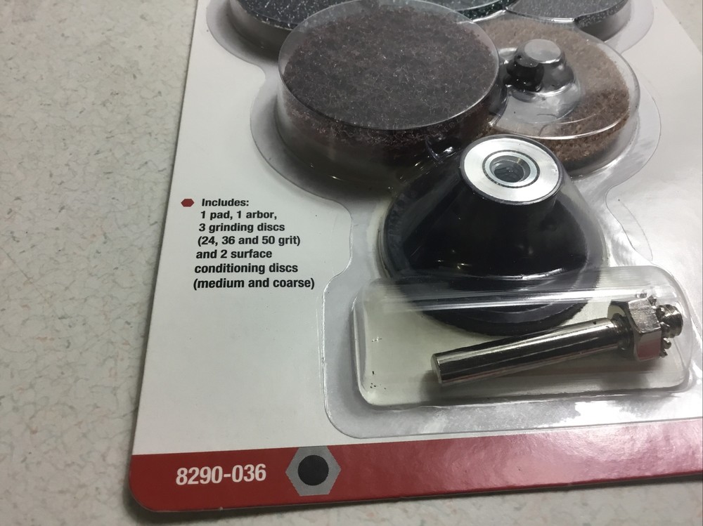 Sure Bilt 8290-036 2” Surface Conditioning Kit die grinder set Pad Arbor Discs