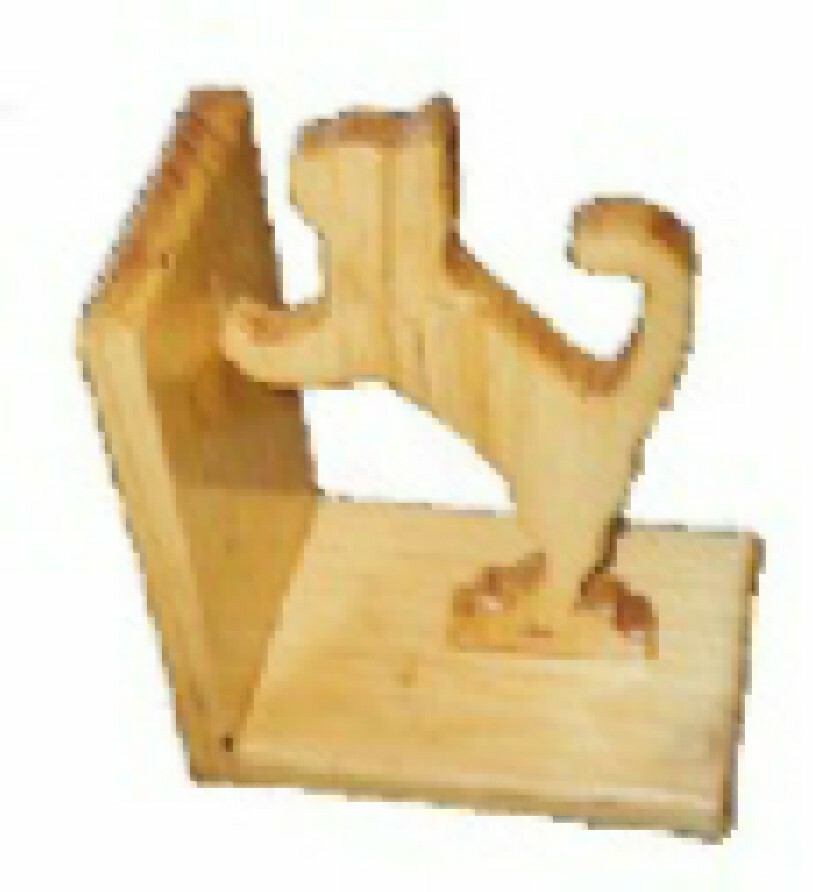 Pushy Cat Bookends Woodworking Pattern Only