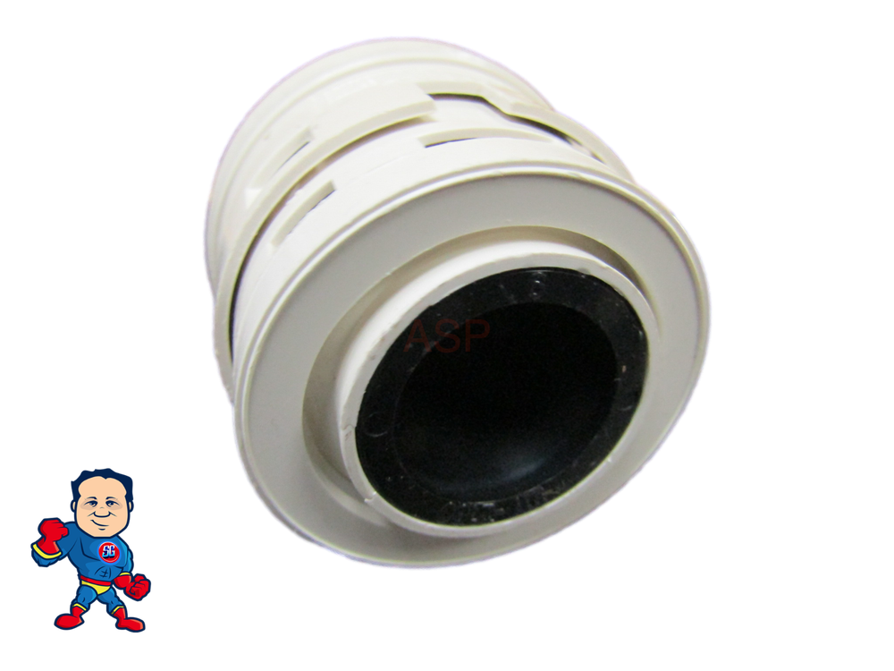 Nozzle, Waterway Poly Jet Caged Style, Directional, White