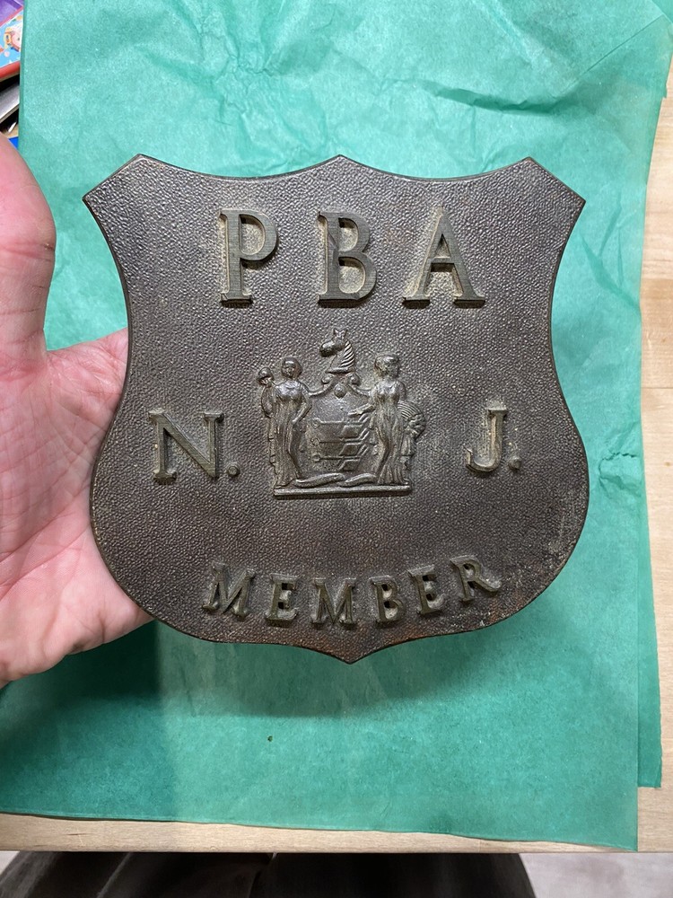 Vintage Large Bronze PBA Member Plaque