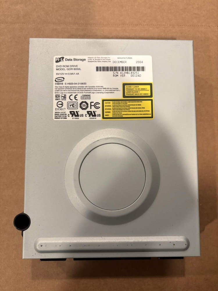 Original XBOX Hitachi-LG GDR-8050L DVD Disc Drive WORKING TESTED