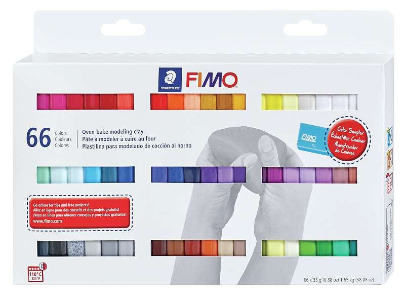 Fimo Professional Soft Polymer Clay 66/Pkg-Assorted