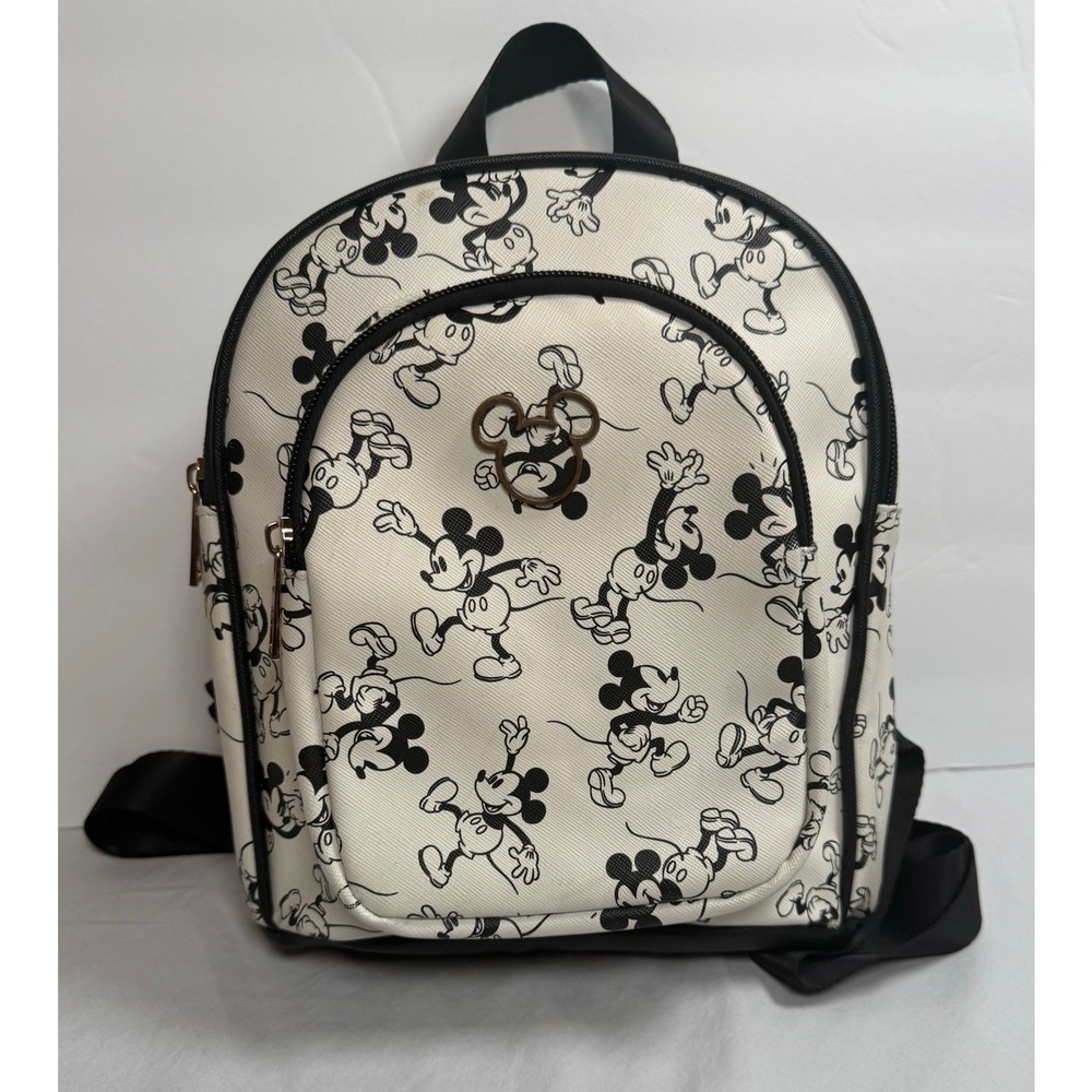 Bioworld Disney Mickey Mouse Mini Backpack Black White