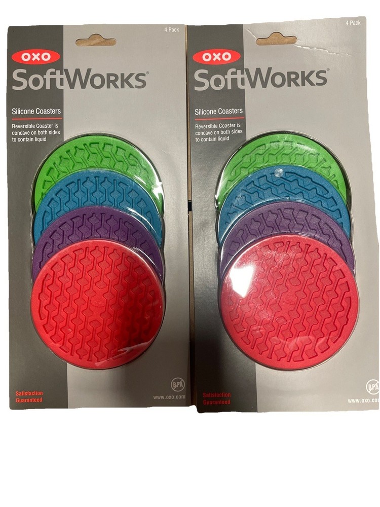 (2)Oxo Silicone Coaster
