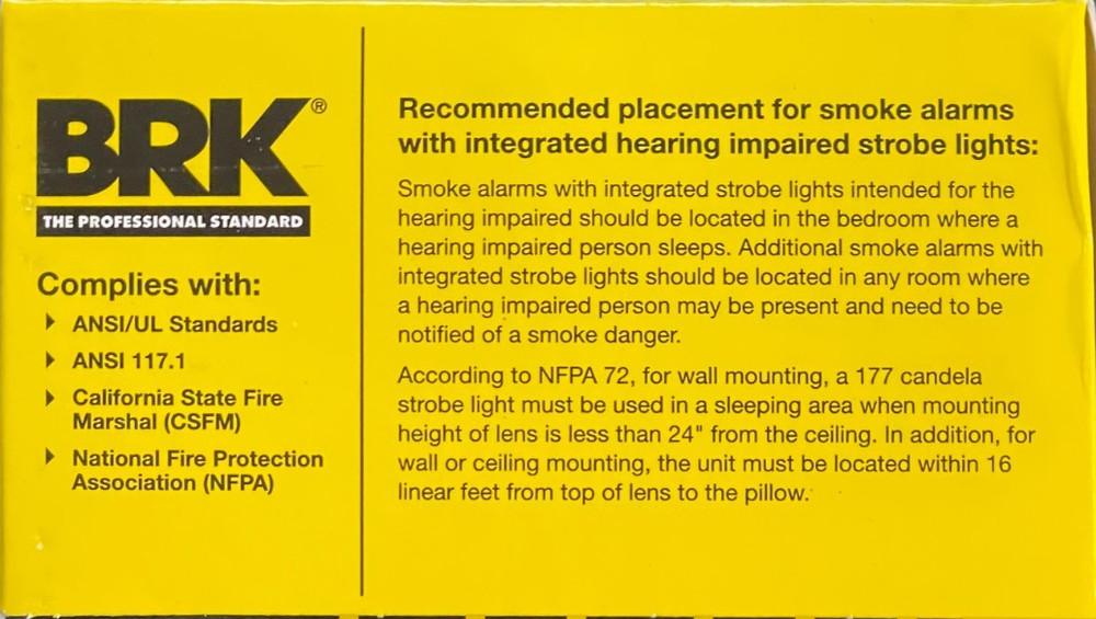 BRK 7020BSL Hardwired LED Strobe Light