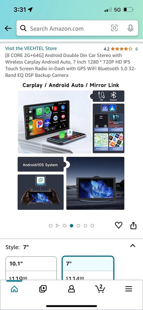 7in Android Head Unit *UNIVERSAL FIT*