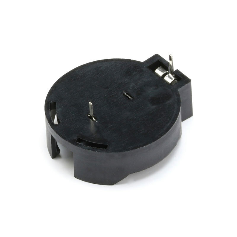Button Coin Cell Battery Socket Holder Case Storage Plastic Box 3V Black CR2450