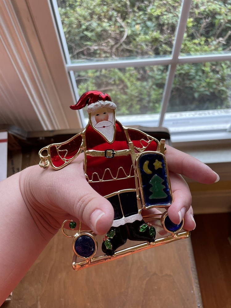 Stained Glass Santa Claus