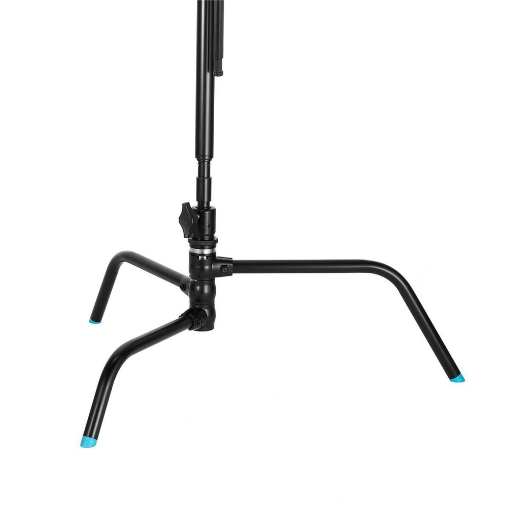Flashpoint 40" Quick Release Turtle Base C-Stand Kit, Grip Head Arm (Black)