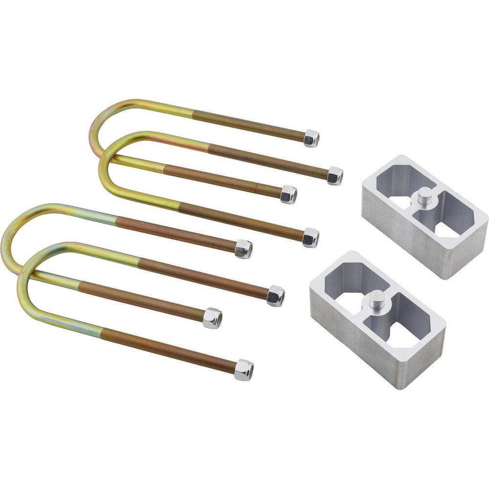 Universal Leaf Spring Lowering Block Kit 2" Drop with U-Bolts & Hardware