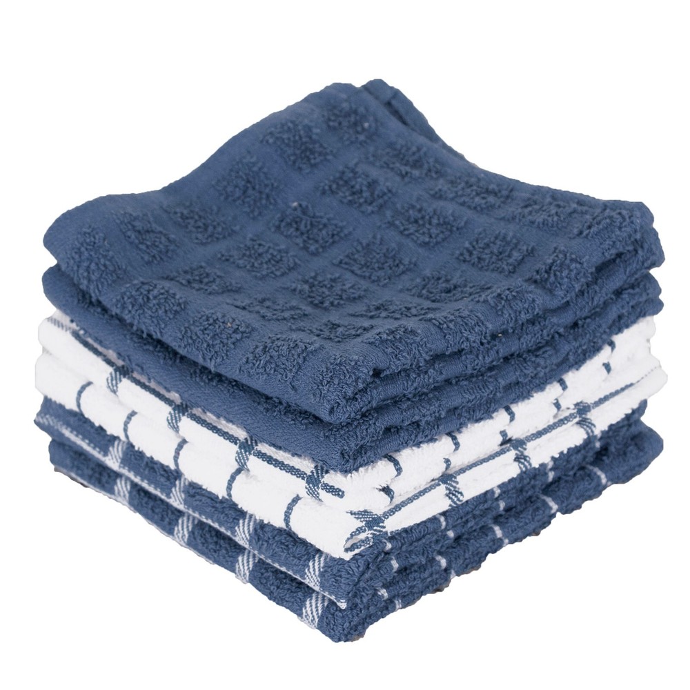 RITZ Terry Check Dish Cloth Set of 6