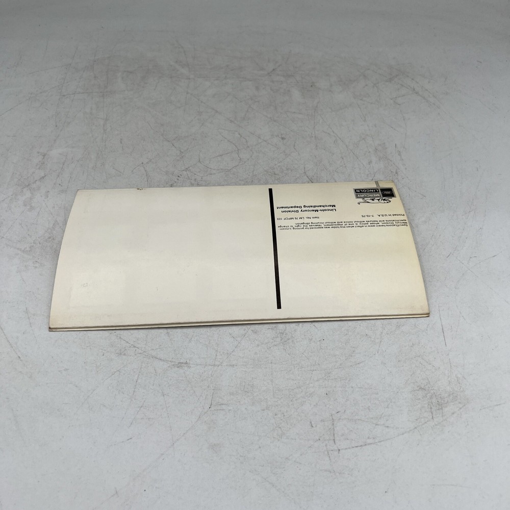 1976 MERCURY PAINT CHIPS / SWATCHES