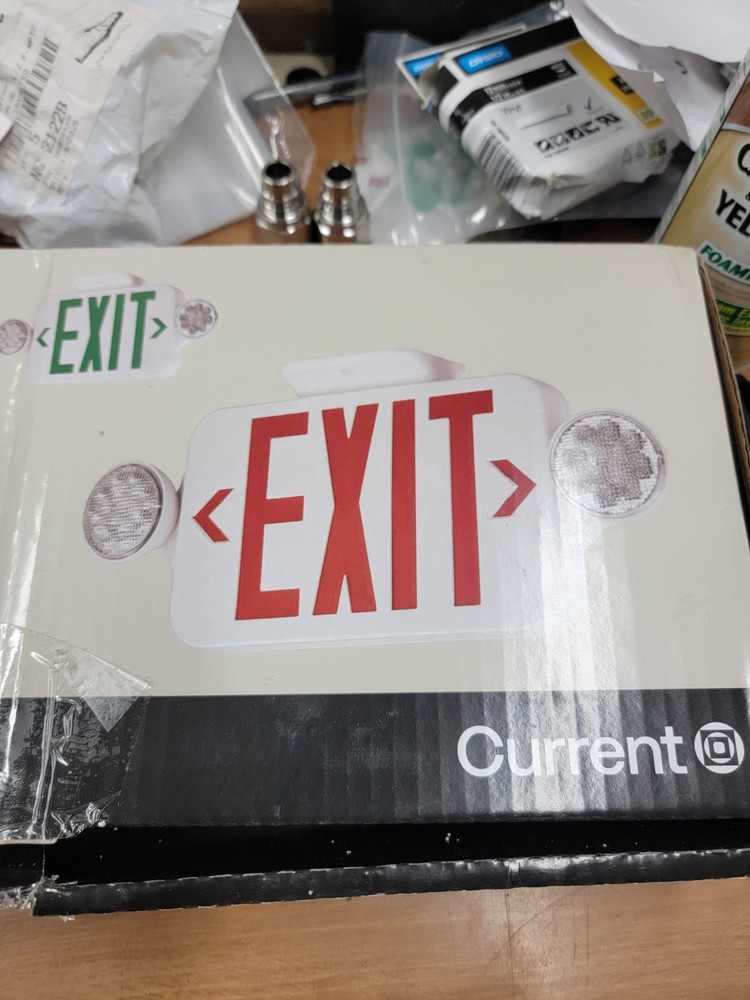 Hubbell Lighting CE Series LED Emergency Exit Light New Open Box