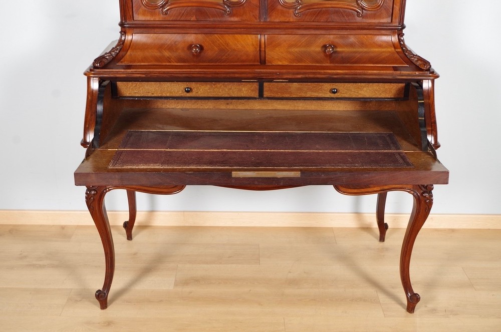 Louis XV Style Bookcase Desk