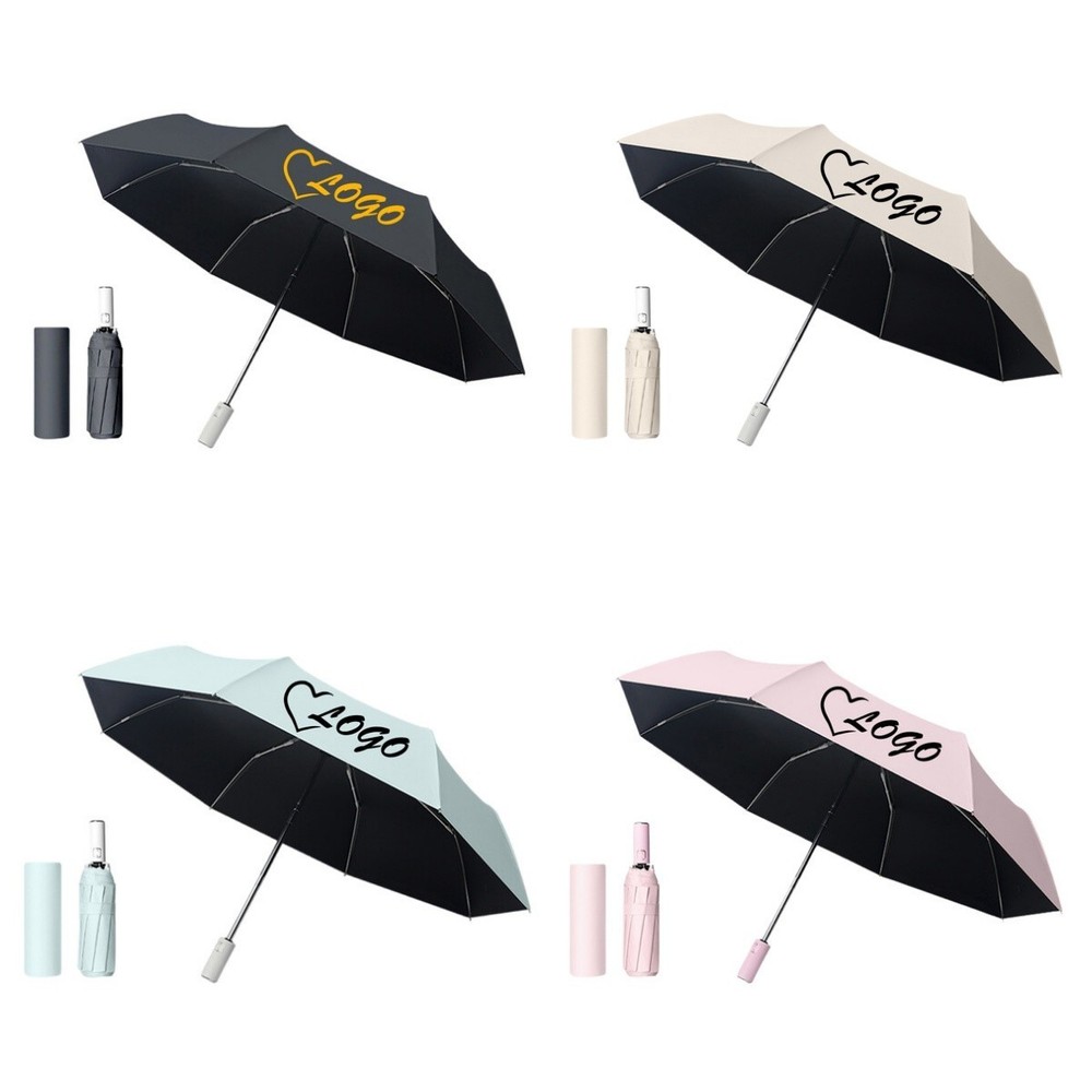 Custom Automatic Umbrella Windproof Personalized PRINTED Compact Umbrella