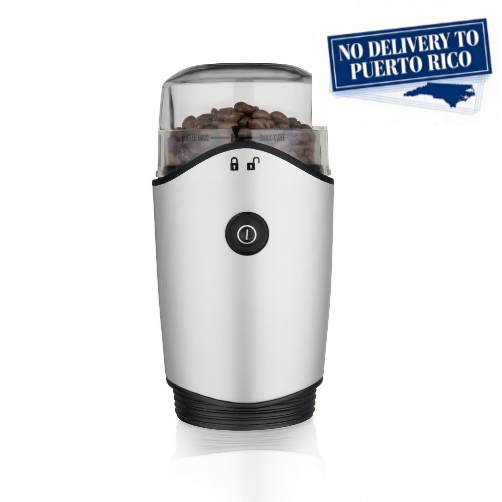 Beach Electric Coffee Grinder, 12 Cups, Silver
