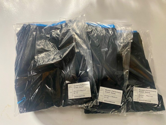 New Black Amazon Women Performance Stretch Shorts Medium 3-Pack