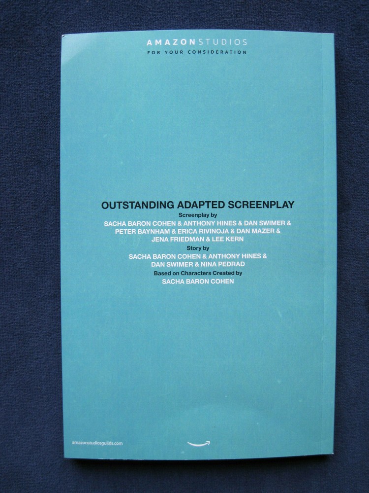 BORAT SUBSEQUENT MOVIEFILM - OSCAR CONSIDERATION SCRIPT - PB, 1st Edition