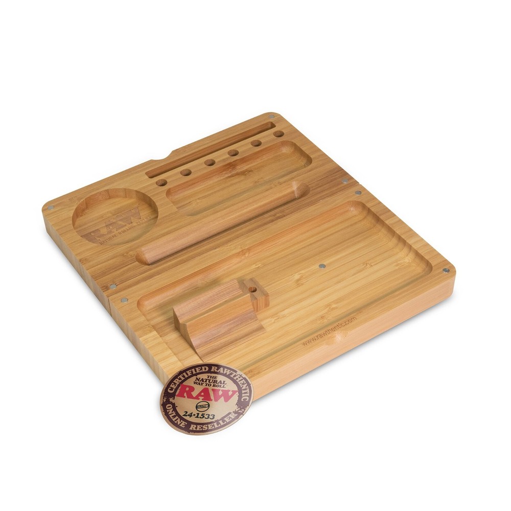 RAW Back Flip Bamboo Rolling Tray