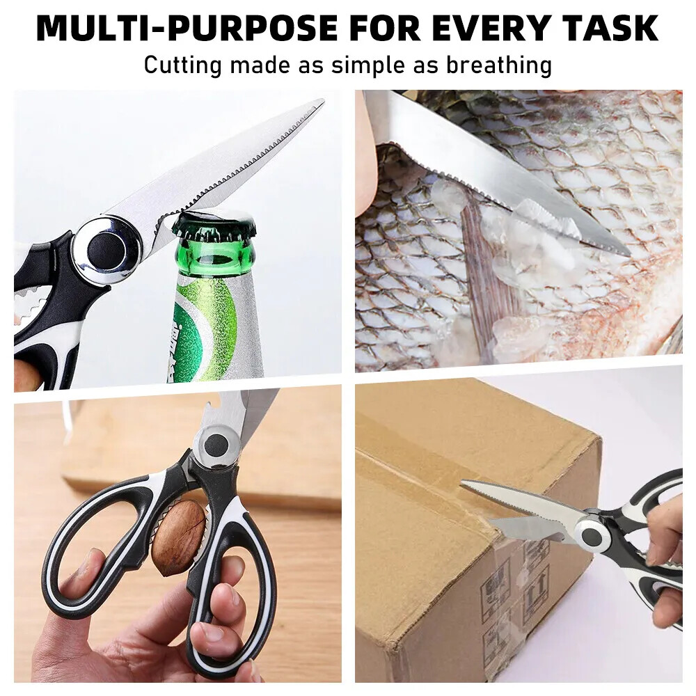 Multi -functional Kitchen Shears Heavy Duty Scissors for Meat Fish Chicken Bones