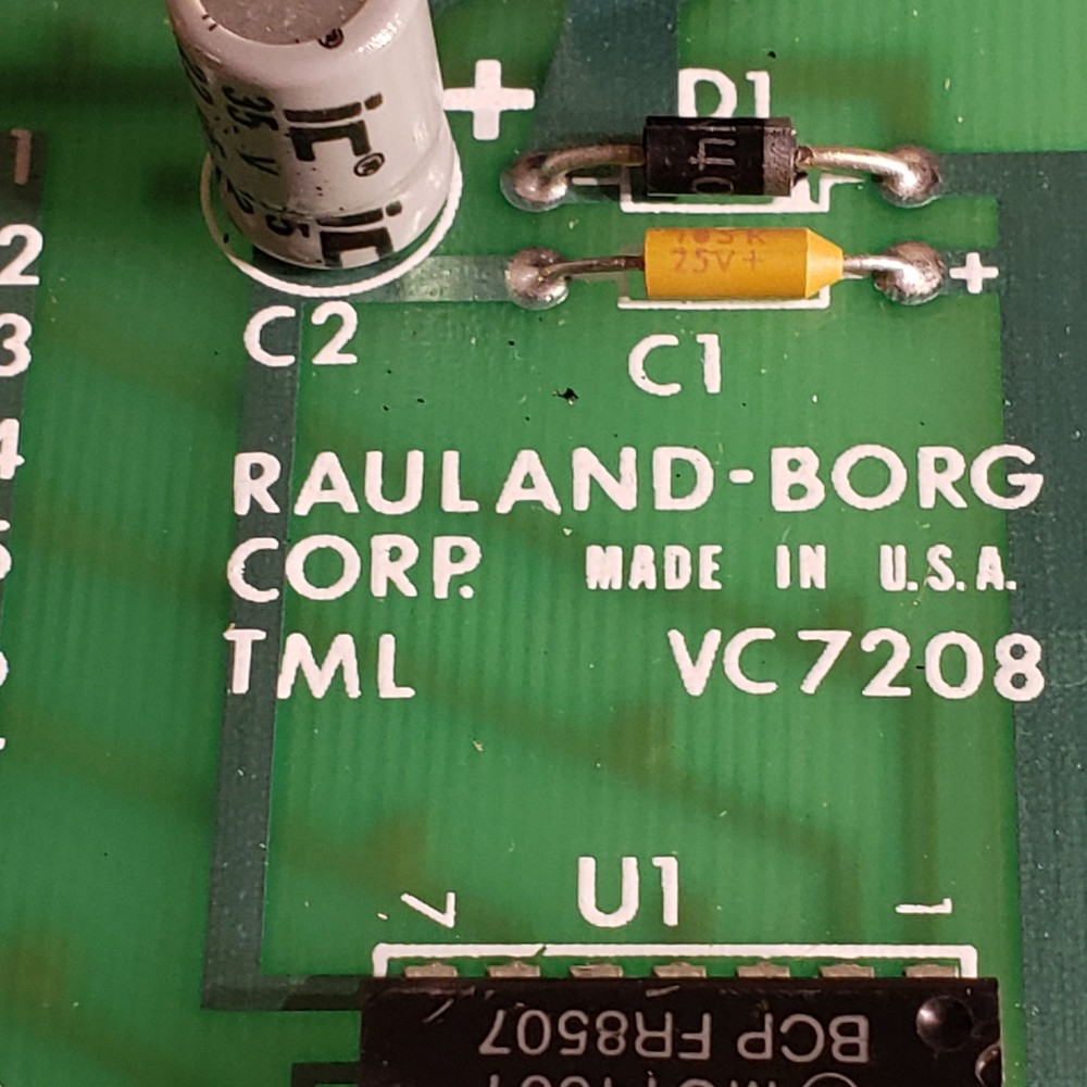 Rauland Borg TML VC 7208 Control Circuit Board PCB
