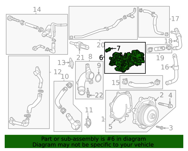 Genuine Engine Coolant Flow Control Valve 40009644